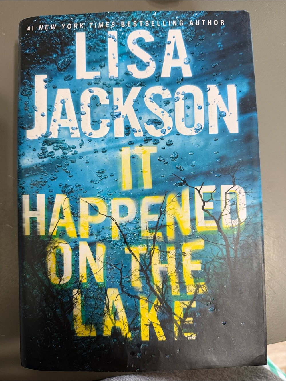 It Happened on the Lake by Lisa Jackson - Blue & Yellow Hardcover